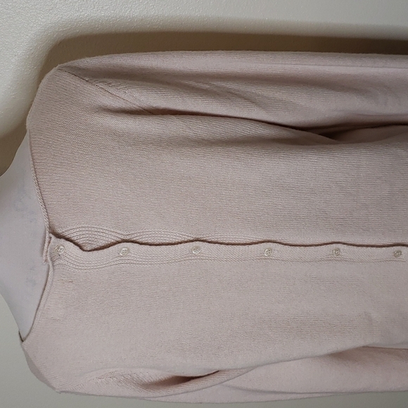 NEW Benedetta B. Merino Wool Cashmere Sweater Button Back Cardigan Luxury Comfy - Picture 5 of 16